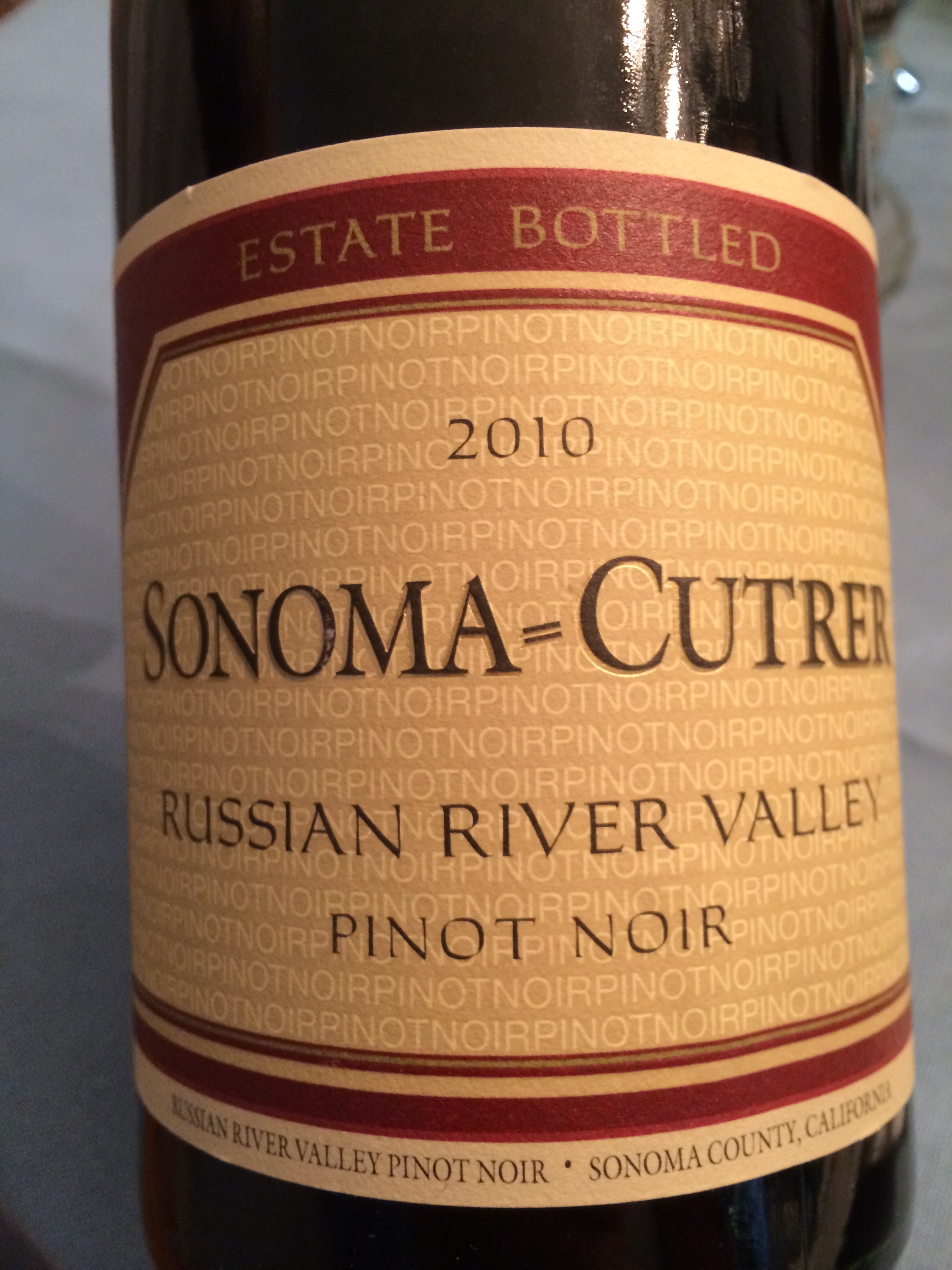 Sonoma Cutrer Russian River Pinot 2010