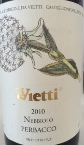 Vetti 2010 Perbacco