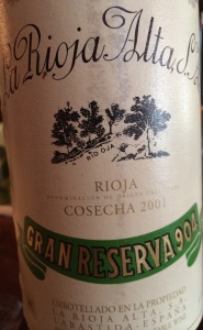 La Rioja Alta Rioja 904 Gran Reserva 2001