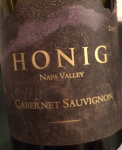 Honig 2007 Cab