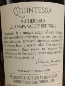 Quintessa 2011-Back