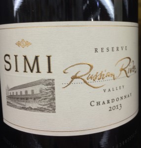 Simi 2013 reserve Chard