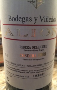 Bodegas Vinedos Alion 2008