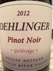 Dehlinger Pinot 2012 Goldridge