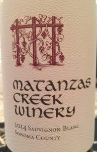 Matanzas Sauvignon Blanc 2014